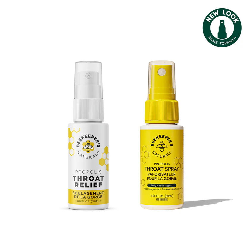 Propolis Throat Spray | Beekeeper's Naturals | 1.06 fl Oz. (30 mL)