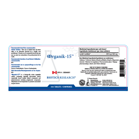 Oorganik-15™ | Biotics Research® | 180 Capsules