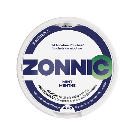 Nicotine Pouches Mint | ZONNIC | 24 Tobacco-Free Pouches