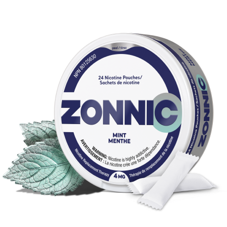 Nicotine Pouches Mint | ZONNIC | 24 Tobacco-Free Pouches