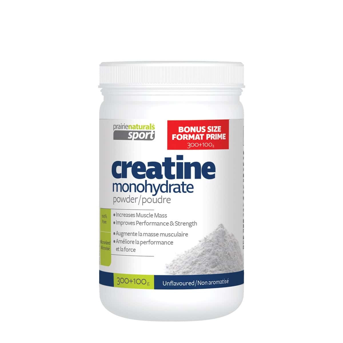 Creatine Monohydrate | Prairie Naturals® | 300 + 100 g