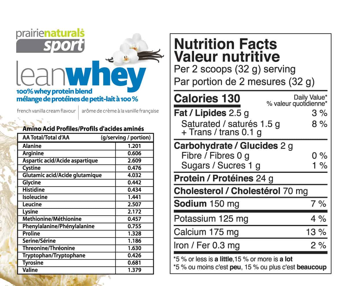 Lean Whey ™ Protein Powder | Prairie Naturals® | Various Sizes