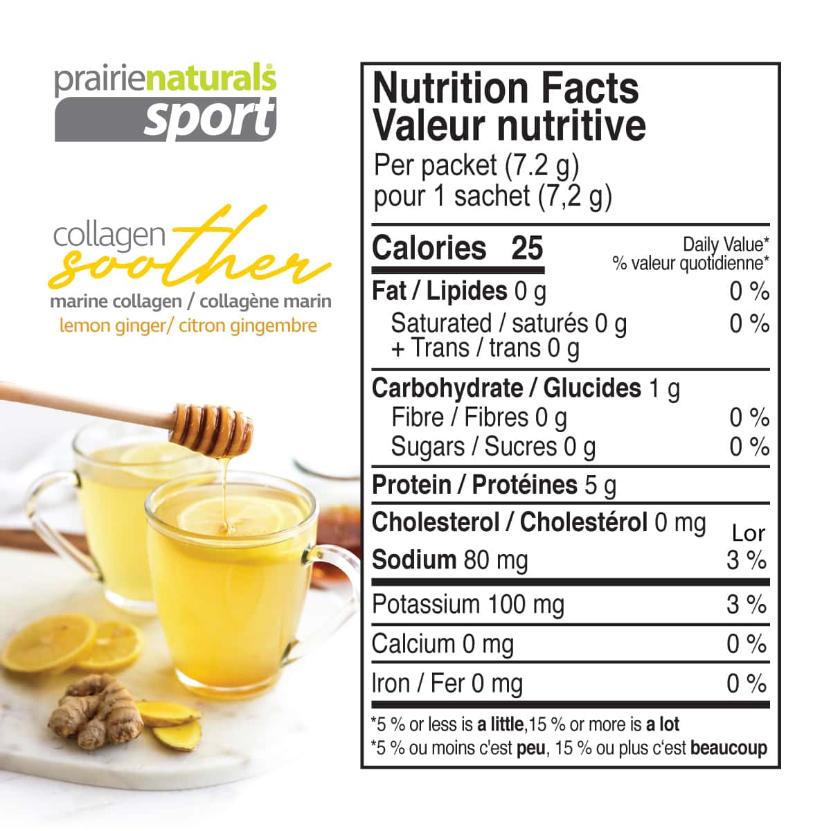 Marine Collagen Soother | Prairie Naturals® | 123 g (8.2g x 15 packs)