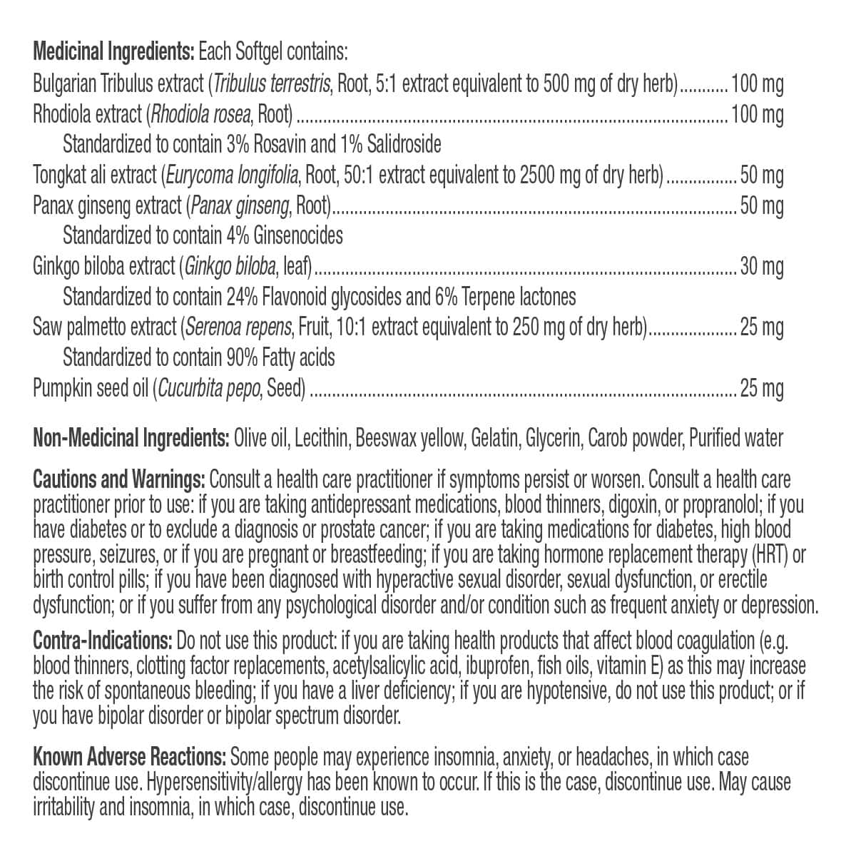 Vigor Force | Prairie Naturals® | 60 or 120 Soft gels