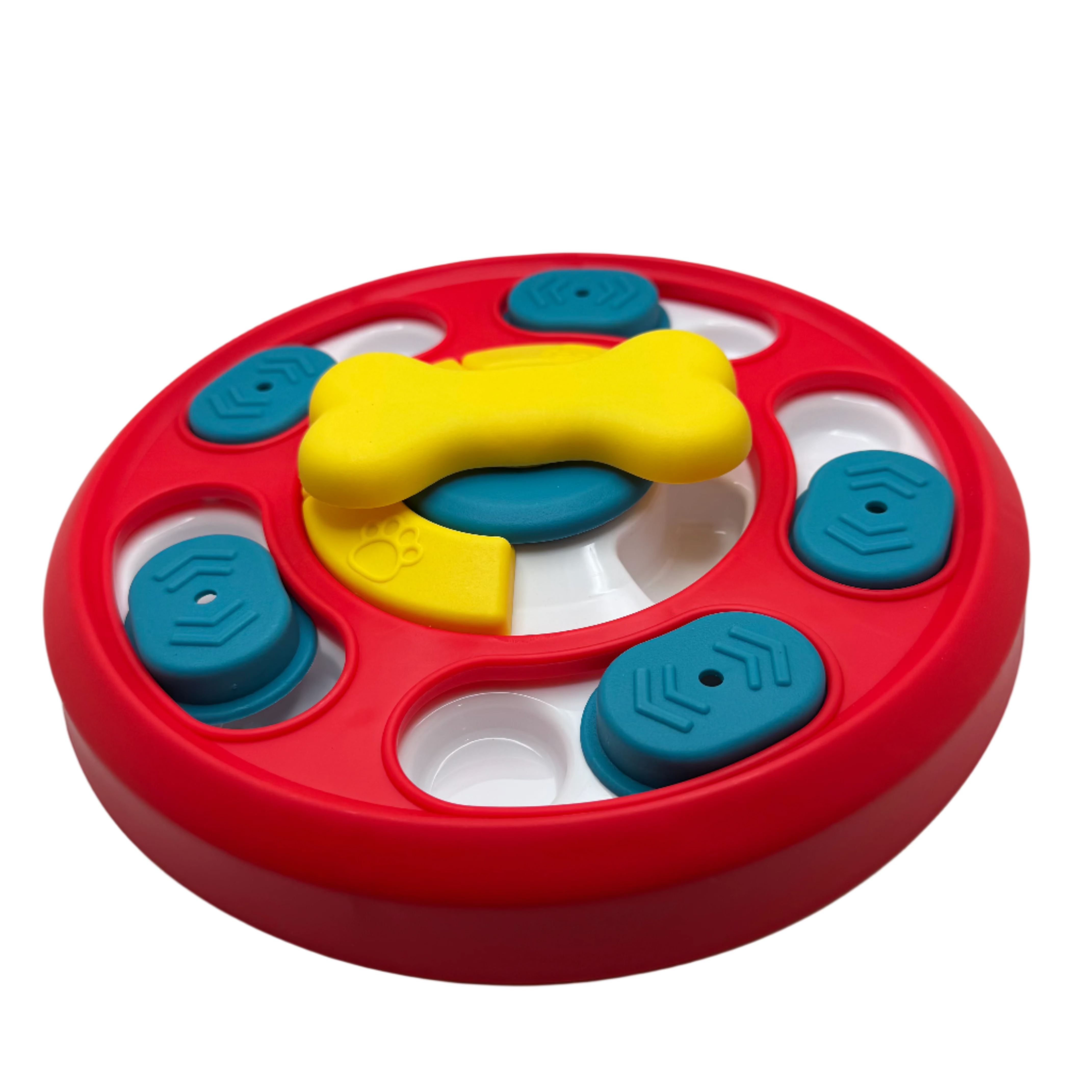 Round Interactive Puzzle Feeder for Dogs