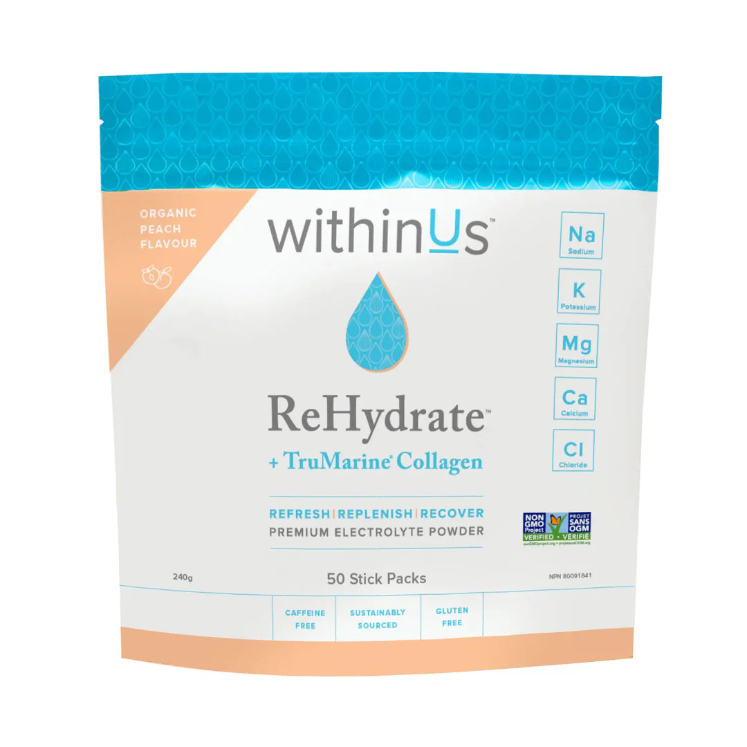 ReHydrate + TruMarine® Collagen Jar | withinUs™ | Different Flavor and Size
