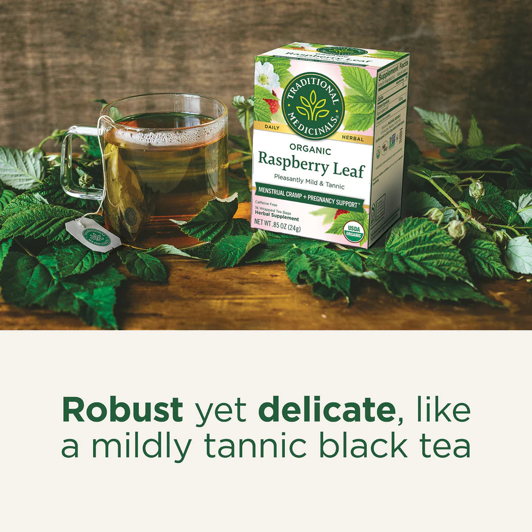 Organic Raspberry Leaf Tea | Traditional Medicinals® | 16 Tea Bags