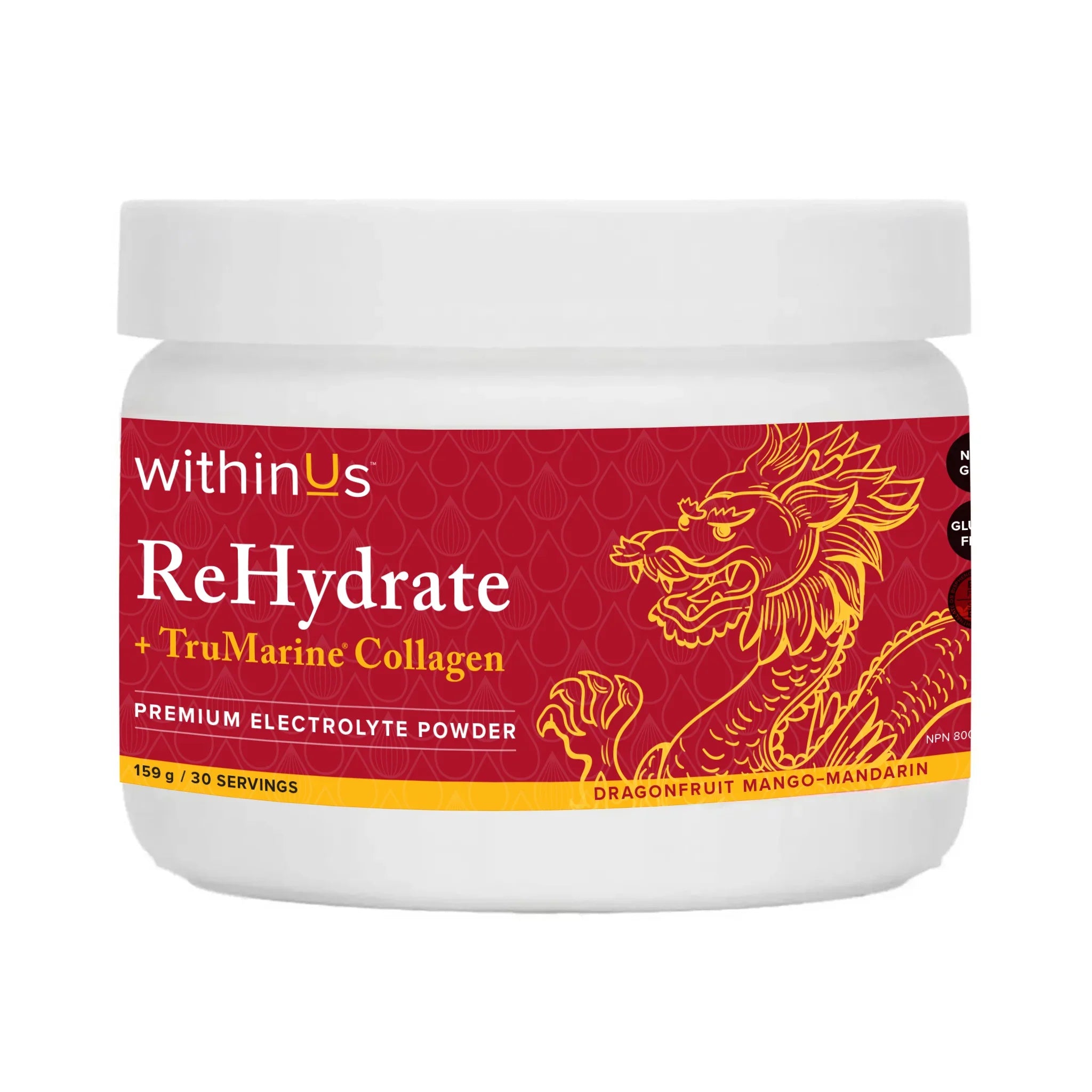 ReHydrate + TruMarine® Collagen Jar | withinUs™ | Different Flavor and Size