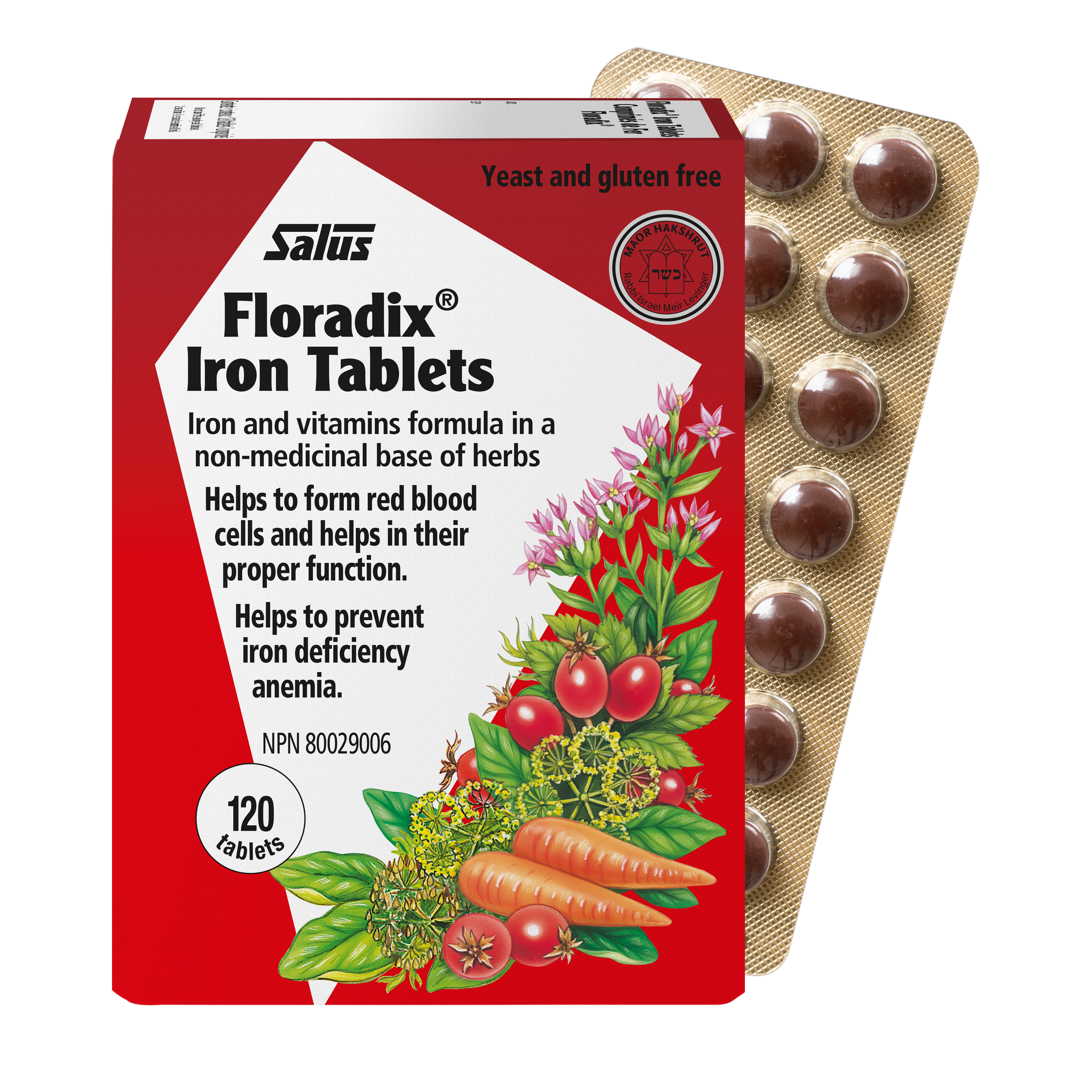 Floradix® Iron Tablets | Salus | 80 or 120 Tablets