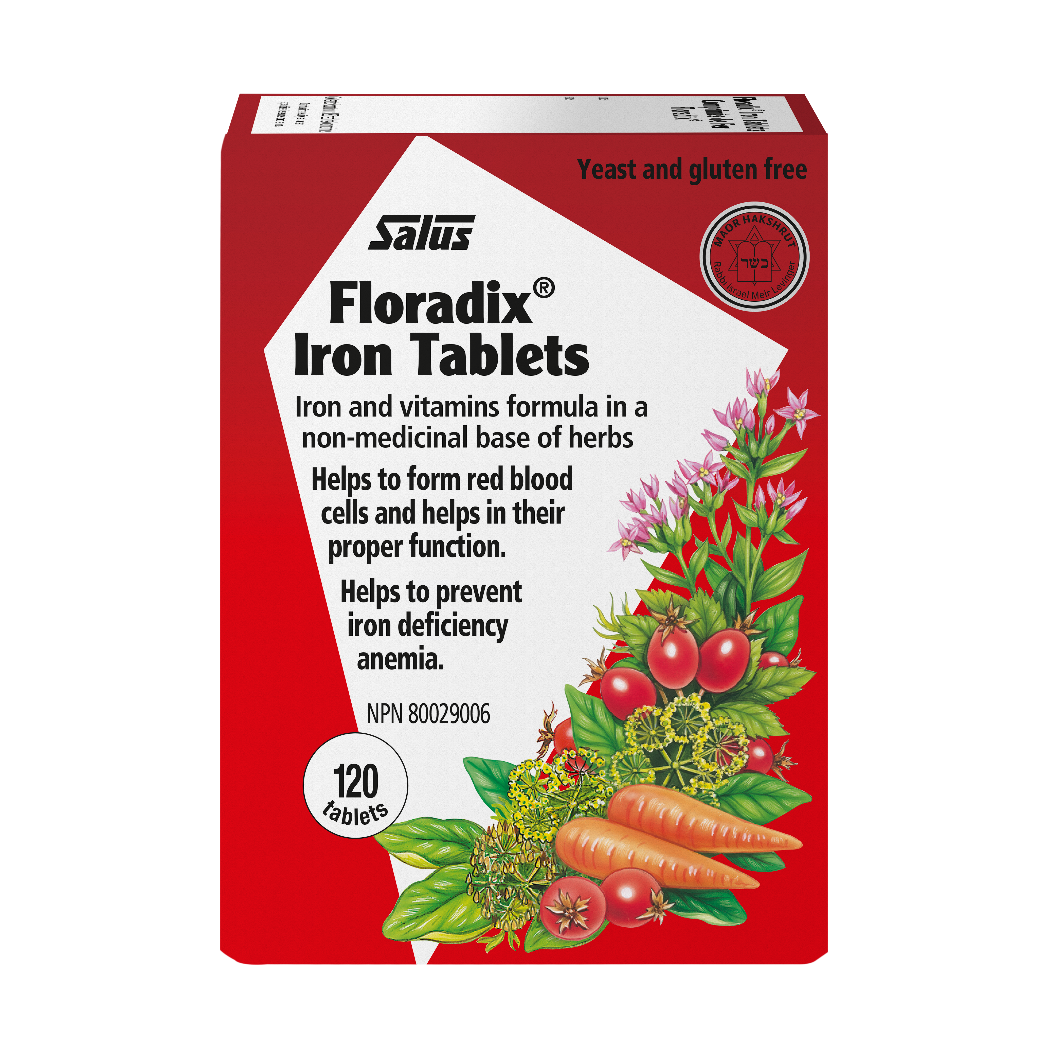 Floradix® Iron Tablets | Salus | 80 or 120 Tablets