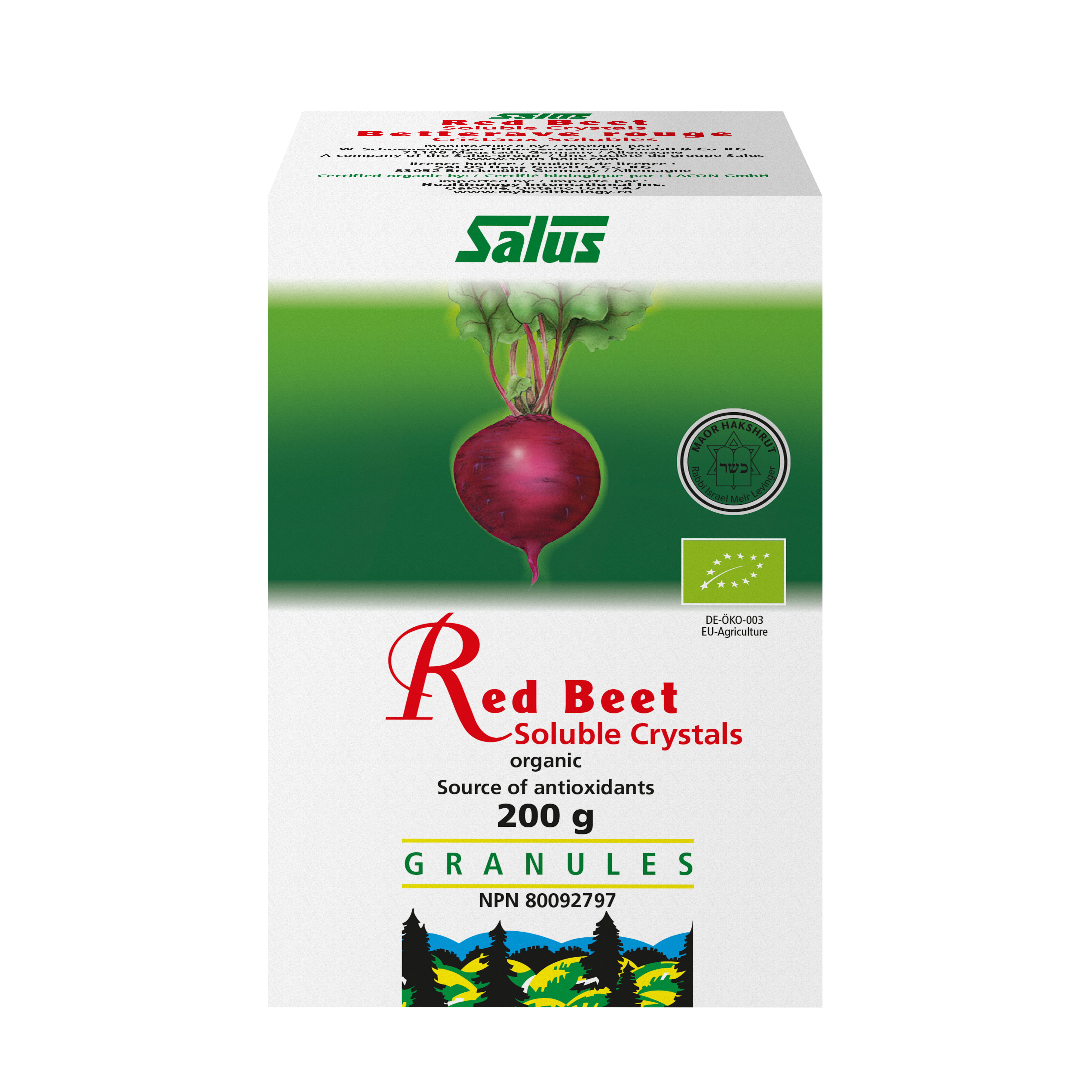 Red Beet Crystals | Salus | 200 gr