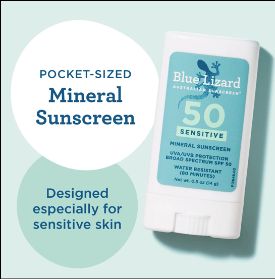 Mineral Face Stick Sunscreen SPF 50 | Blue Lizard | 14 g