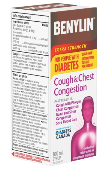Cough & Chest Congestion Relief,People With Diabetes| BENYLIN® |100ml