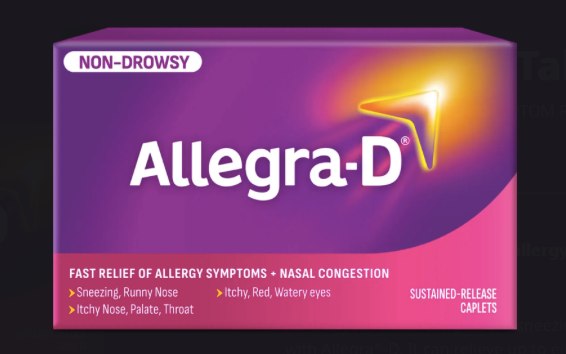 NON-DROWSY ALLERGY SYMPTOM RELIEF | Allegra®-D | 30 tab