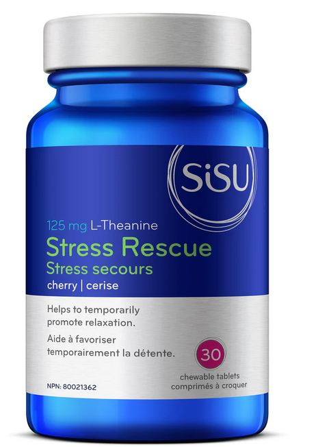 Stress Rescue 125 mg L-Theanine | SISU | 30 Cherry Chewables