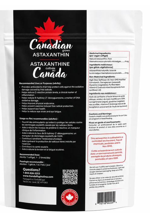 Astaxanthin 4mg | Gandalf | 60 Softgels
