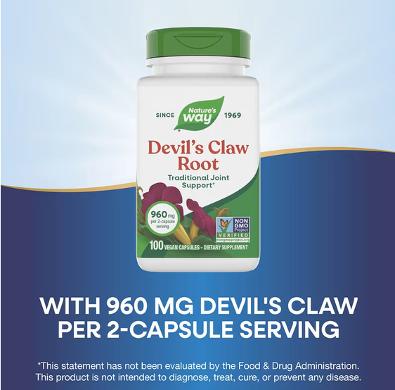 Devil's Claw Root| Nature's Way® | 100 Vegan Capsules
