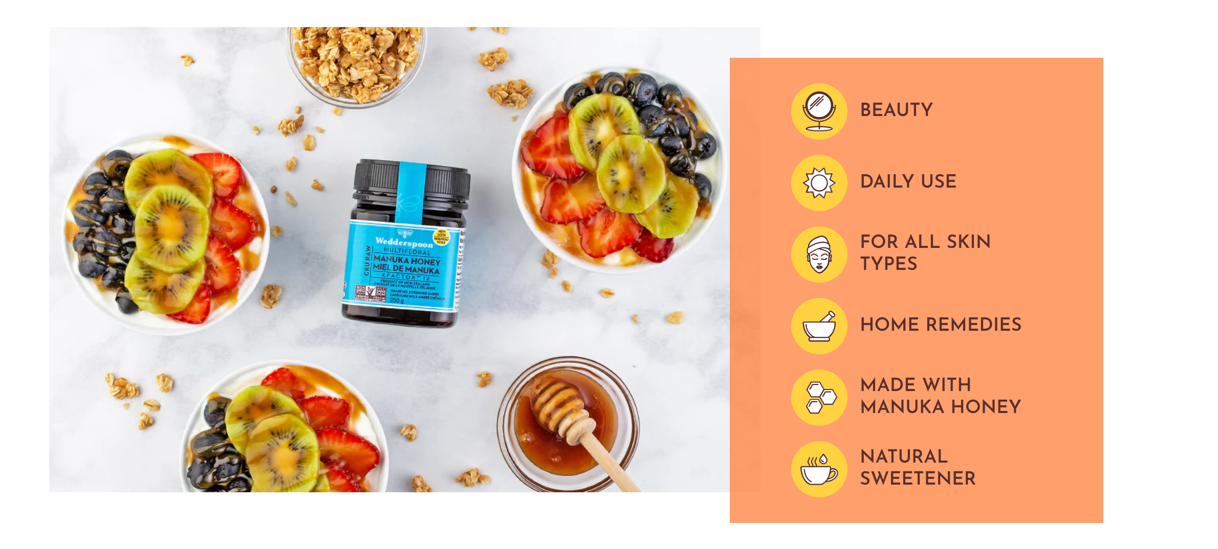 Raw Multifloral Manuka Honey | Wedderspoon® | Various Sizes