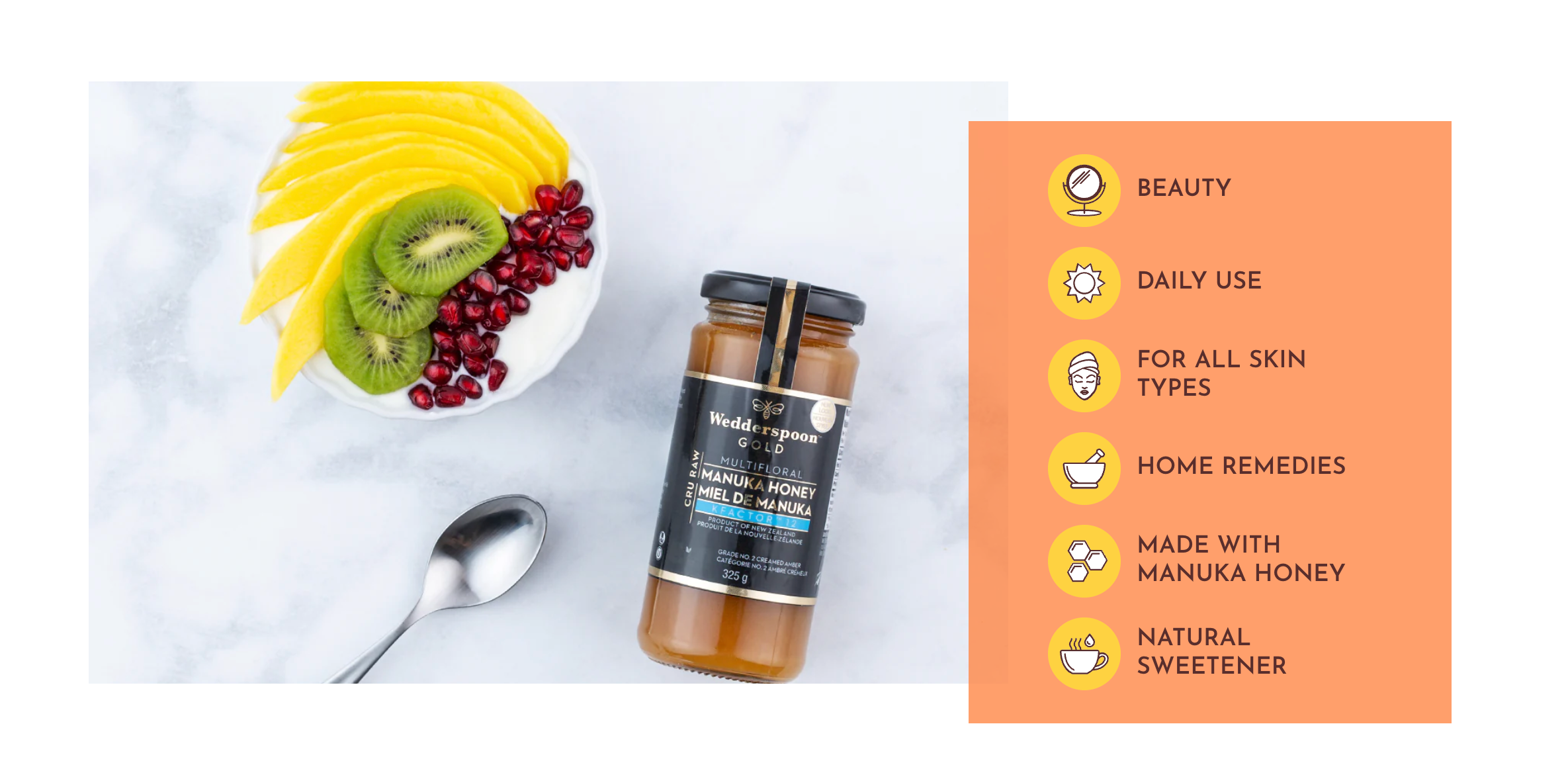 Raw Monofloral Manuka Honey | Wedderspoon® GOLD | 325g/11.5oz