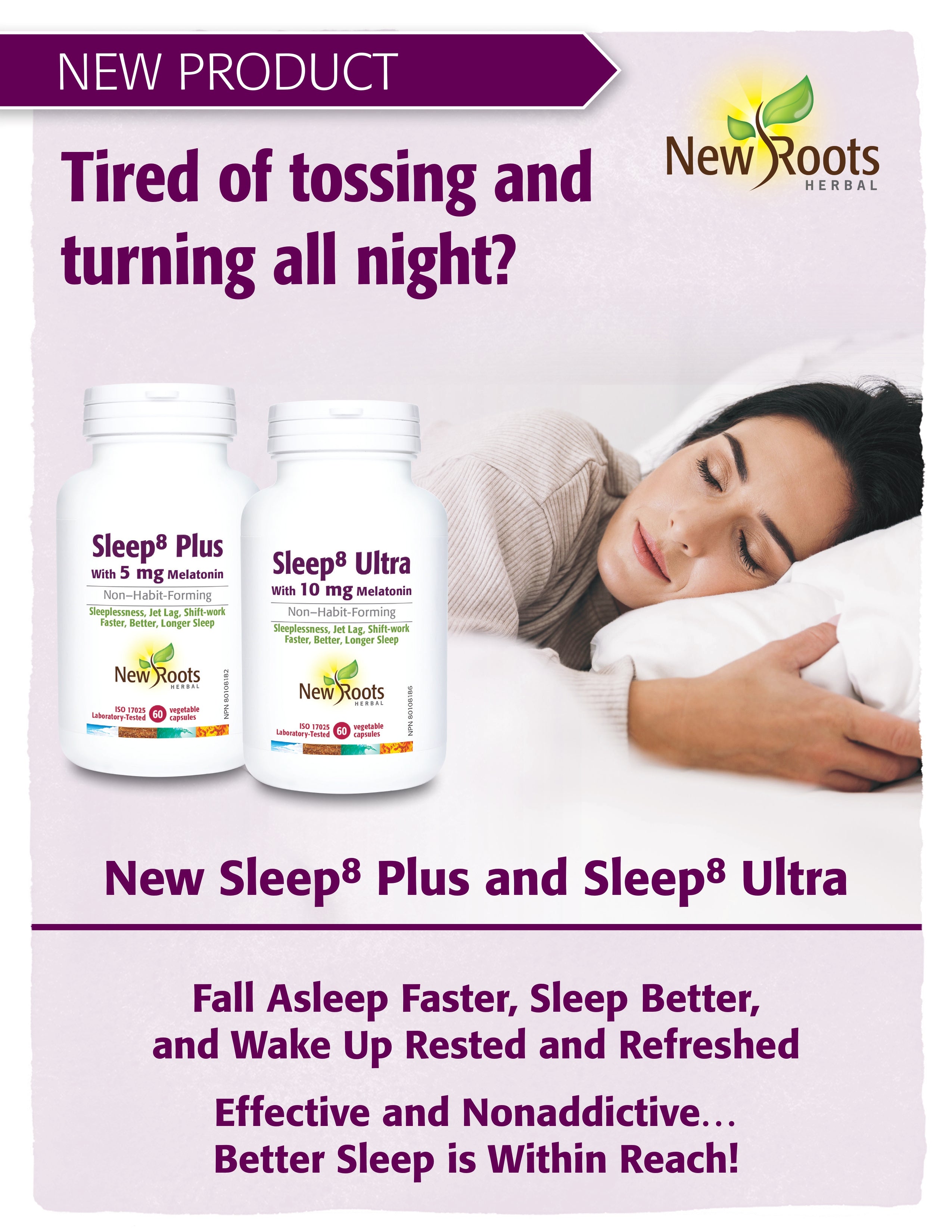 Sleep⁸ Ultra | New Roots HERBAL® | 60 Capsules