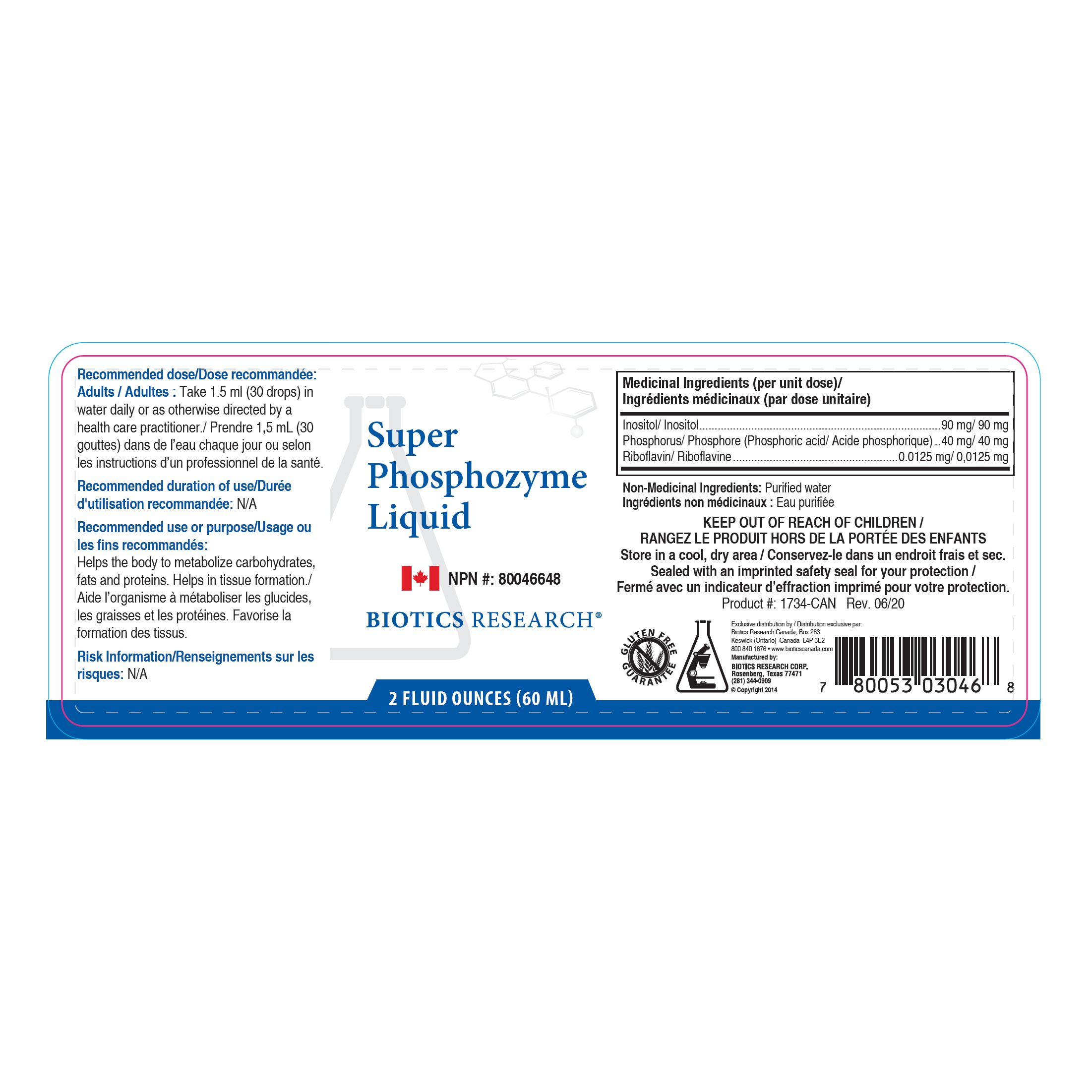 Super Phophozyme Liquid™ | Biotics Research® | 2 fl.oz