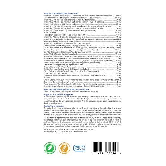 Bio-Active Multiplex | Vita Aid® | 120 Capsules