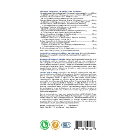 Immutonin by Vita Aid® – Immune System Support | 84 Capsules