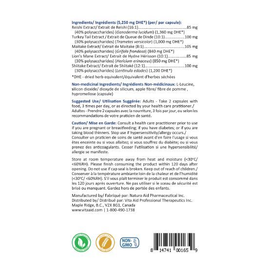 Mycoplex 5250 | Vita Aid® | 126 Capsules