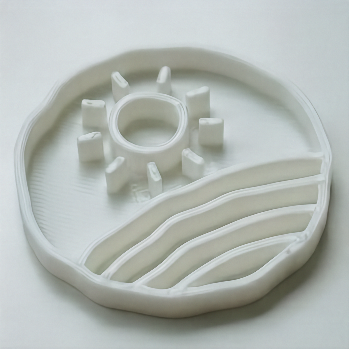 Slow Feeder Bowl for Dogs & Cats | Sunset Design
