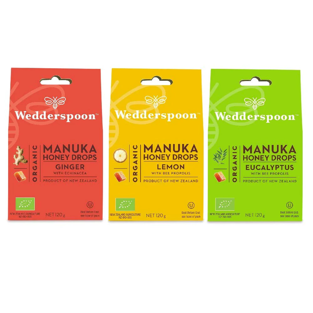 Manuka Honey Drops | Wedderspoon® | Various Flavours