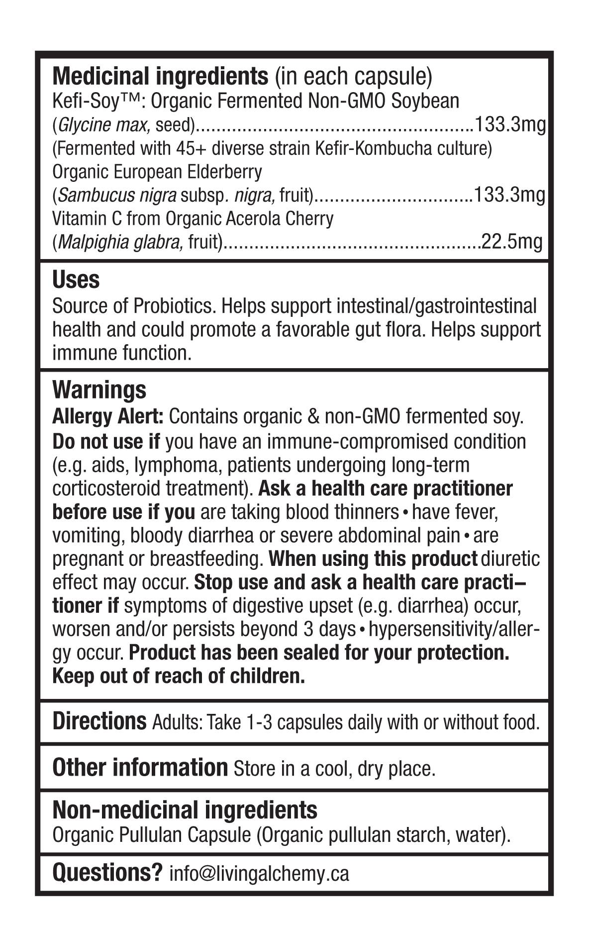 Your Flora® Probiotic Immune | Living Alchemy® | 60 Capsules