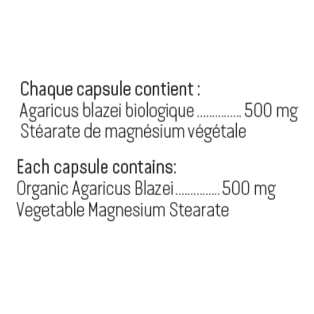 Agaricus 500mg | Alterra® | 90 Veggie Capsules