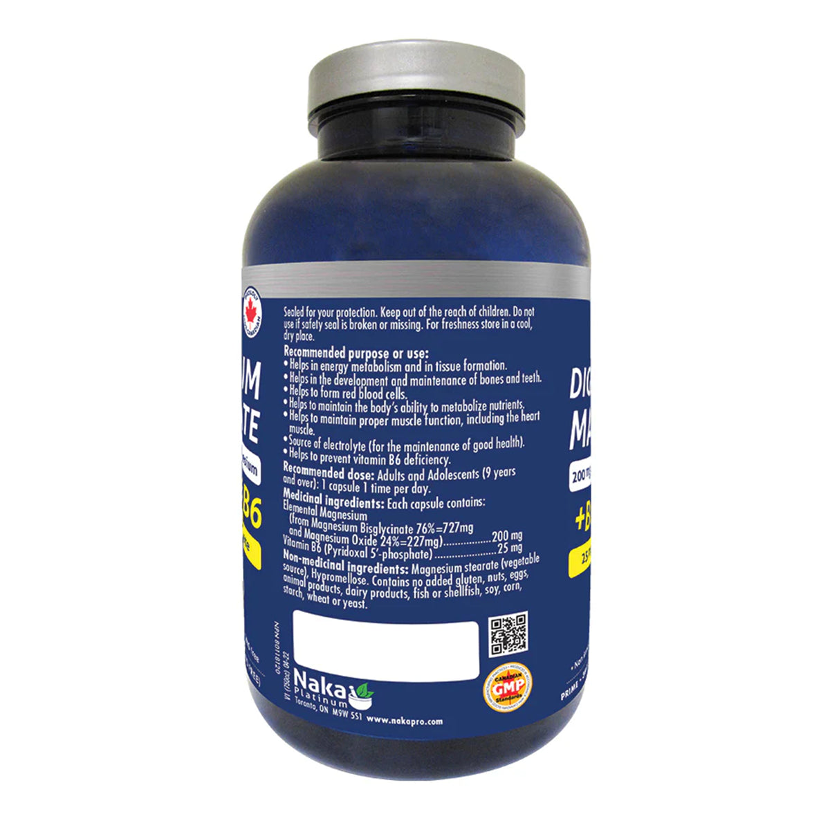 Magnesium Bisglycinate by Naka Platinum – Muscle, Sleep & Stress Support | 150, 300 or 390 Veg Capsules
