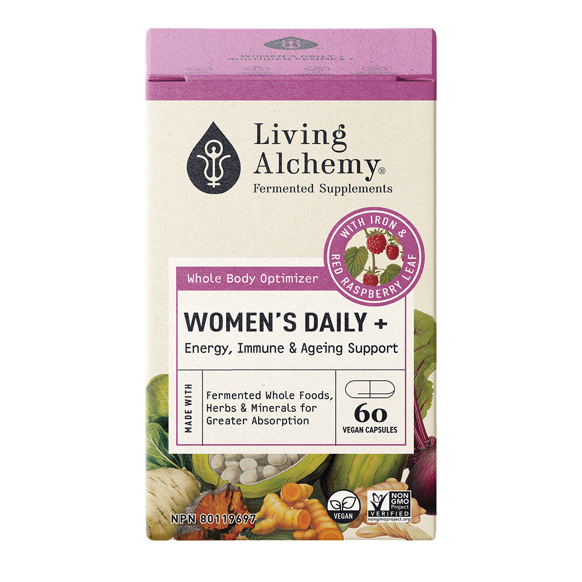 Womens Daily | Living Alchemy | 60 Veggie Caps - Vegan