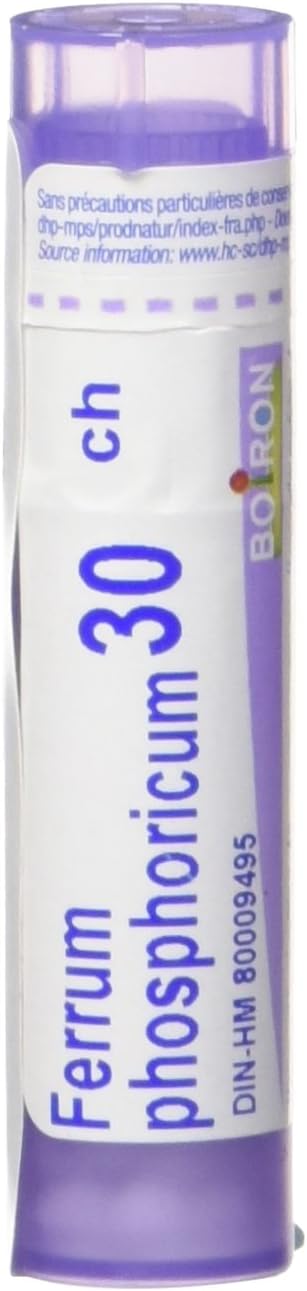 Ferrum phosphoricum 30ch | Boiron® | Each tube contains 4 g (approximately 80 pellets)