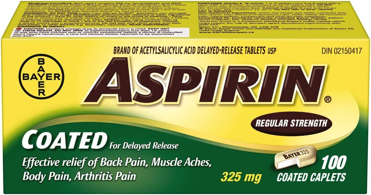 Regular Strength 325mg | ASPIRIN® |100 Caplets