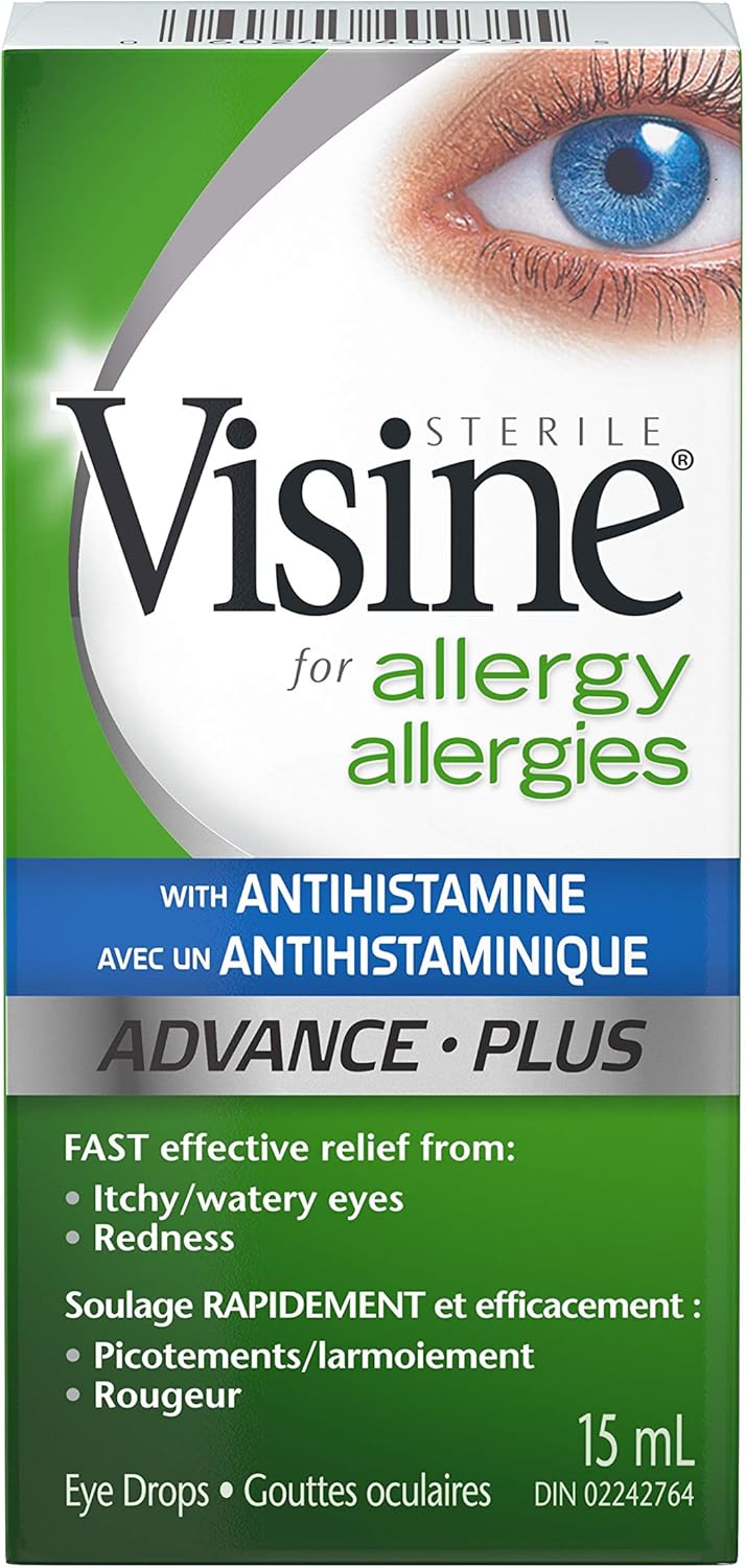 Antihistamine Advance Allergy Eye Drops|Visine |15 ml
