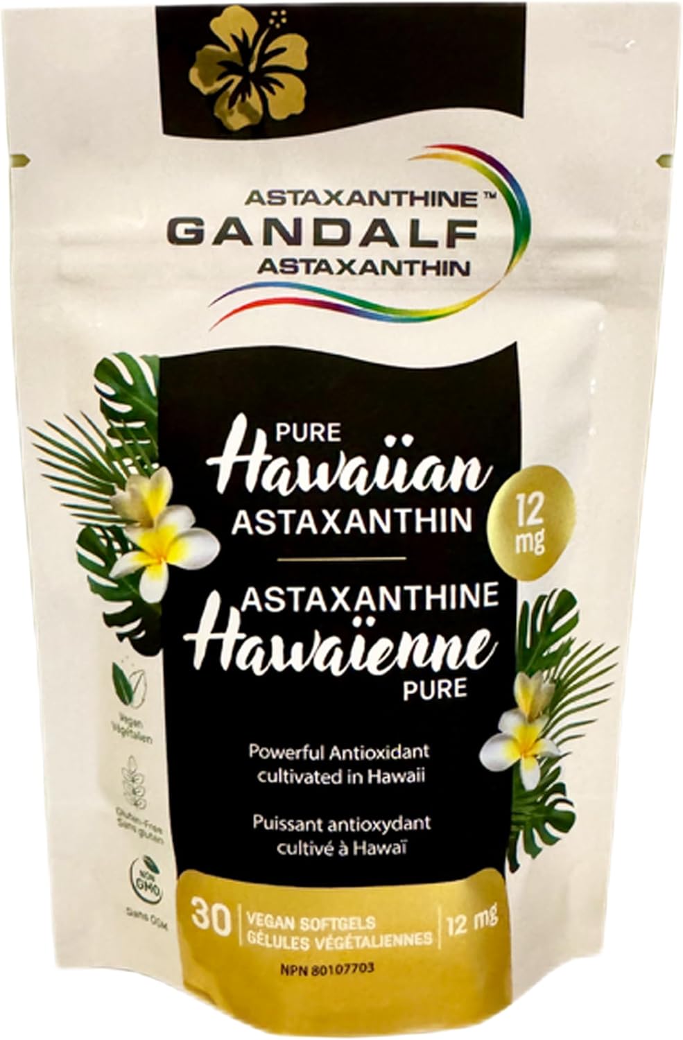 Pure Hawaiian Astaxanthin 12mg | Gandalf | 30 vcap