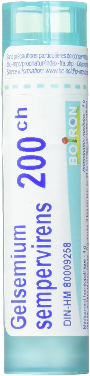 Gelsemium sempervirens 200ch,30ch | Boiron® |Each tube contains 4 g (approximately 80 pellets)