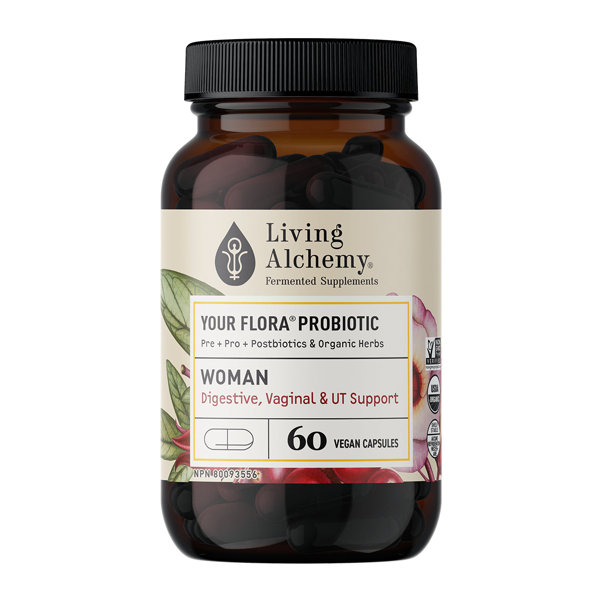 Your Flora® Probiotic Woman | Living Alchemy | 60 veg caps