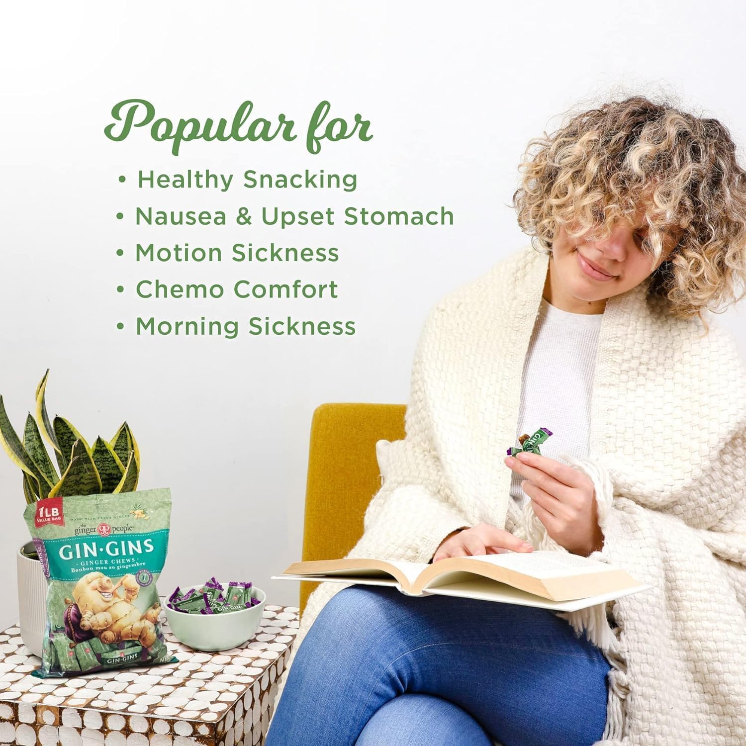 Gin Gins® Chewy Ginger Candy - Original | The Ginger People | Different sizes