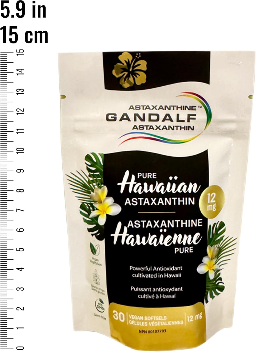 Pure Hawaiian Astaxanthin 12mg | Gandalf | 30 vcap