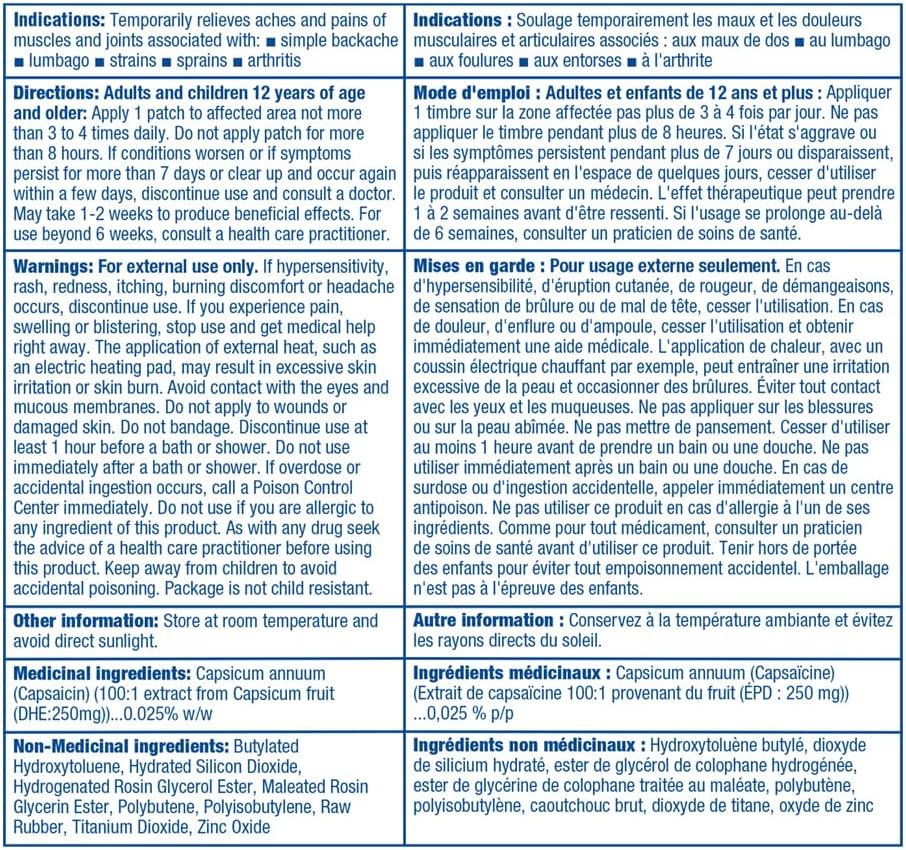 Hot Capsicum Patch|Salonpas|3 Large Patches