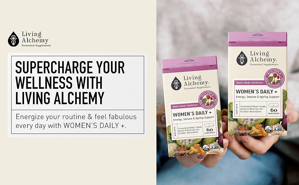 Women’s DAILY + | Living Alchemy | 60 Vegan Capsules