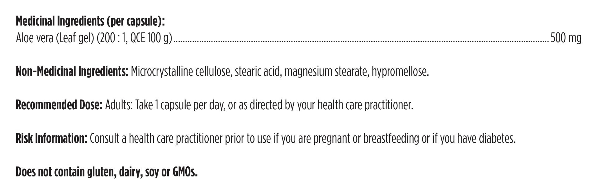 Aloe/200x™ by Designs for Health® – Concentrated Aloe Vera Support | 60 Vegetarian Capsules