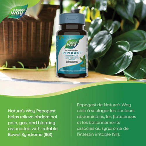Pepogest™ (Peppermint Oil) | Nature's Way® | 60 Capsules