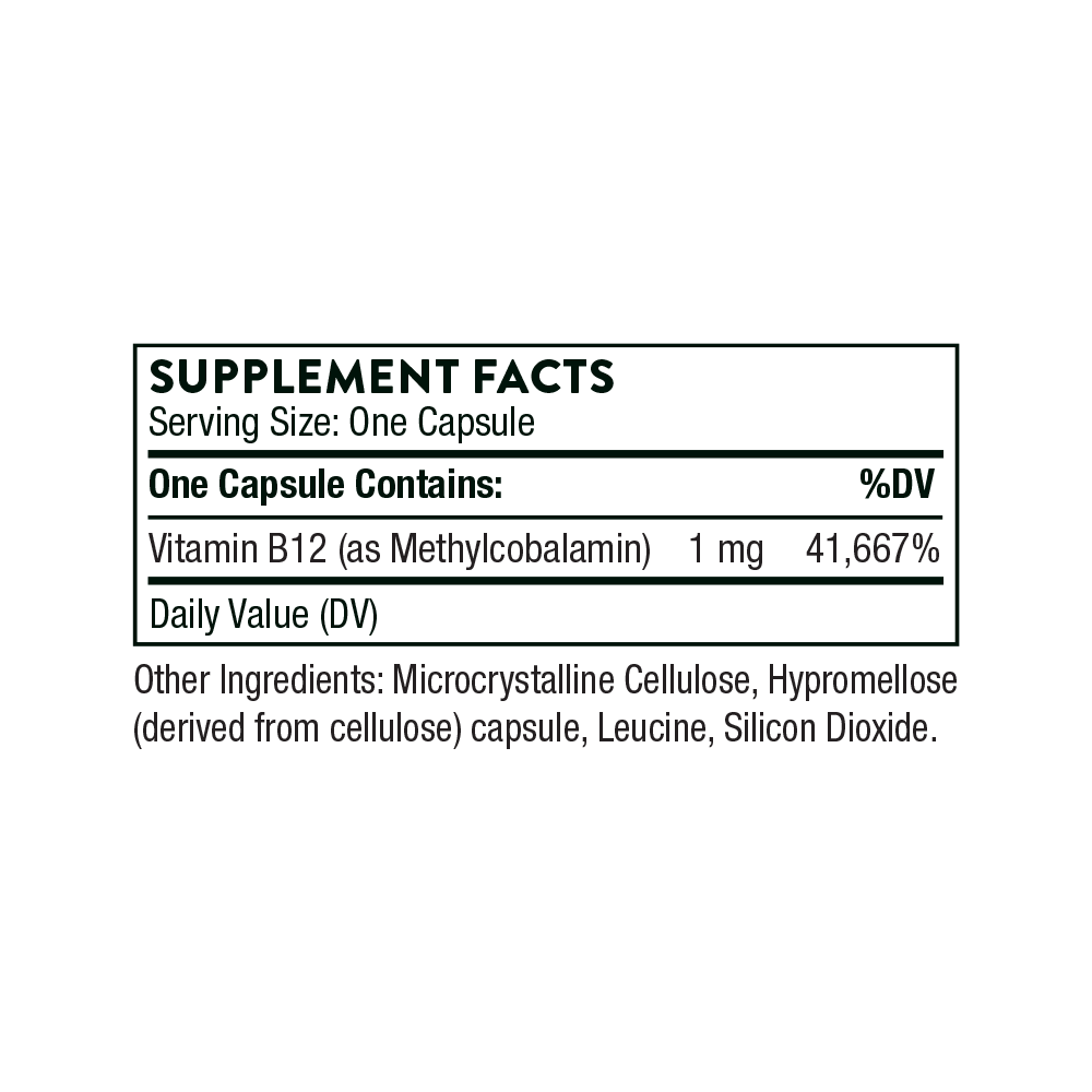 Vitamin B12 | Thorne® | 60 Capsules