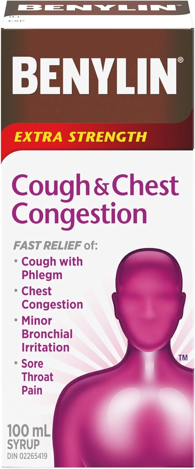 Extra Strength Cough and Chest Congestion Syrup| BENYLIN® |100mL