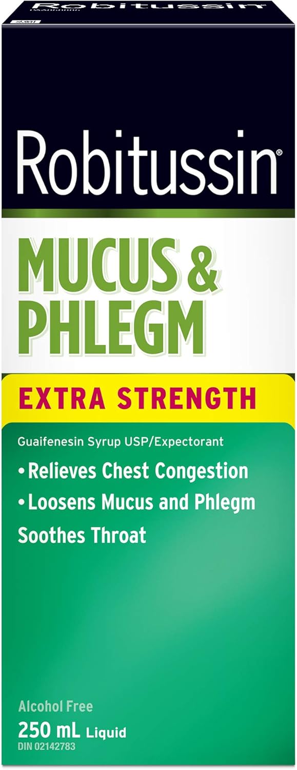 Extra Strength Mucus & Phlegm Syrup | Robitussin | 100 mL