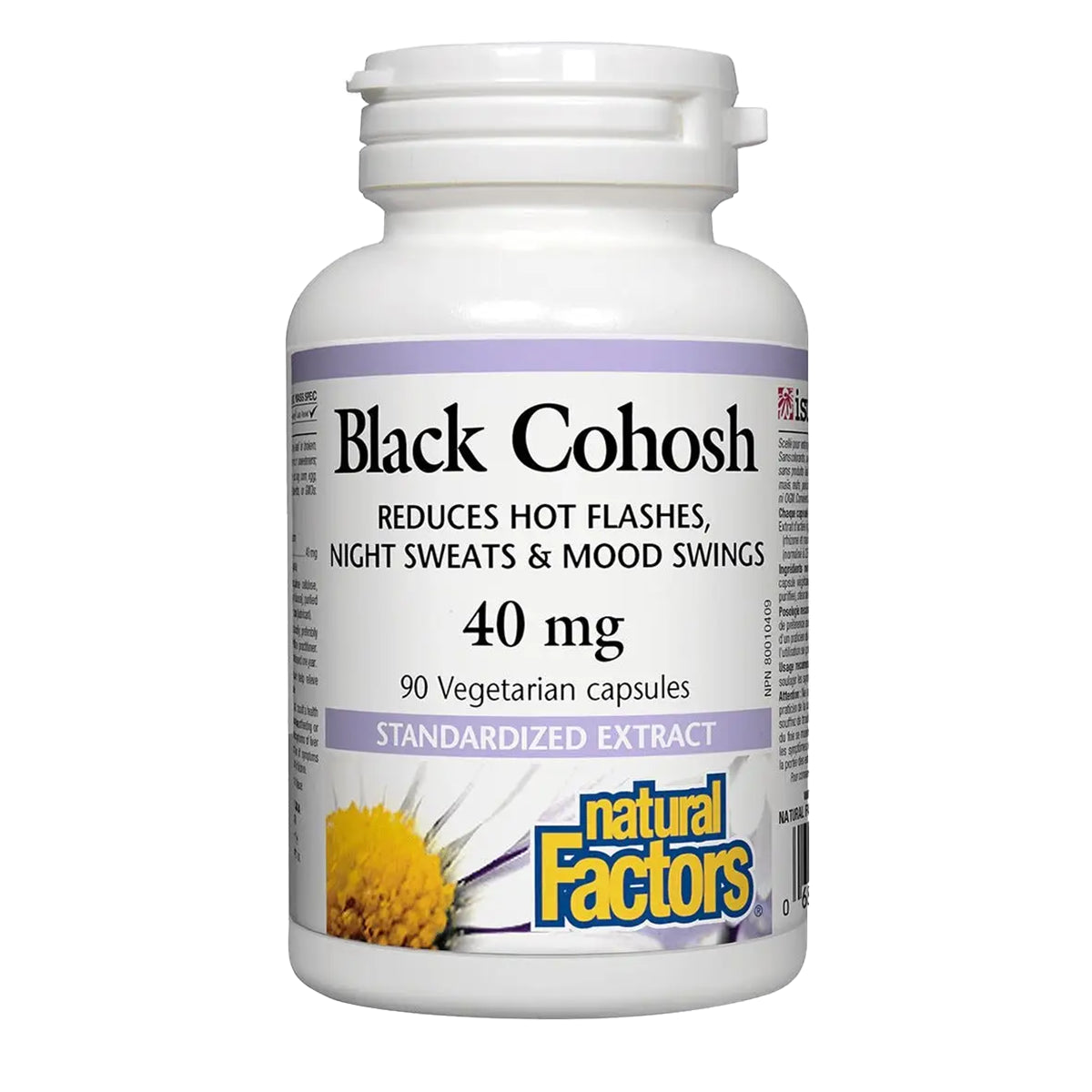 Black Cohosh 40 mg | Natural Factors | 90 Veggie Caps